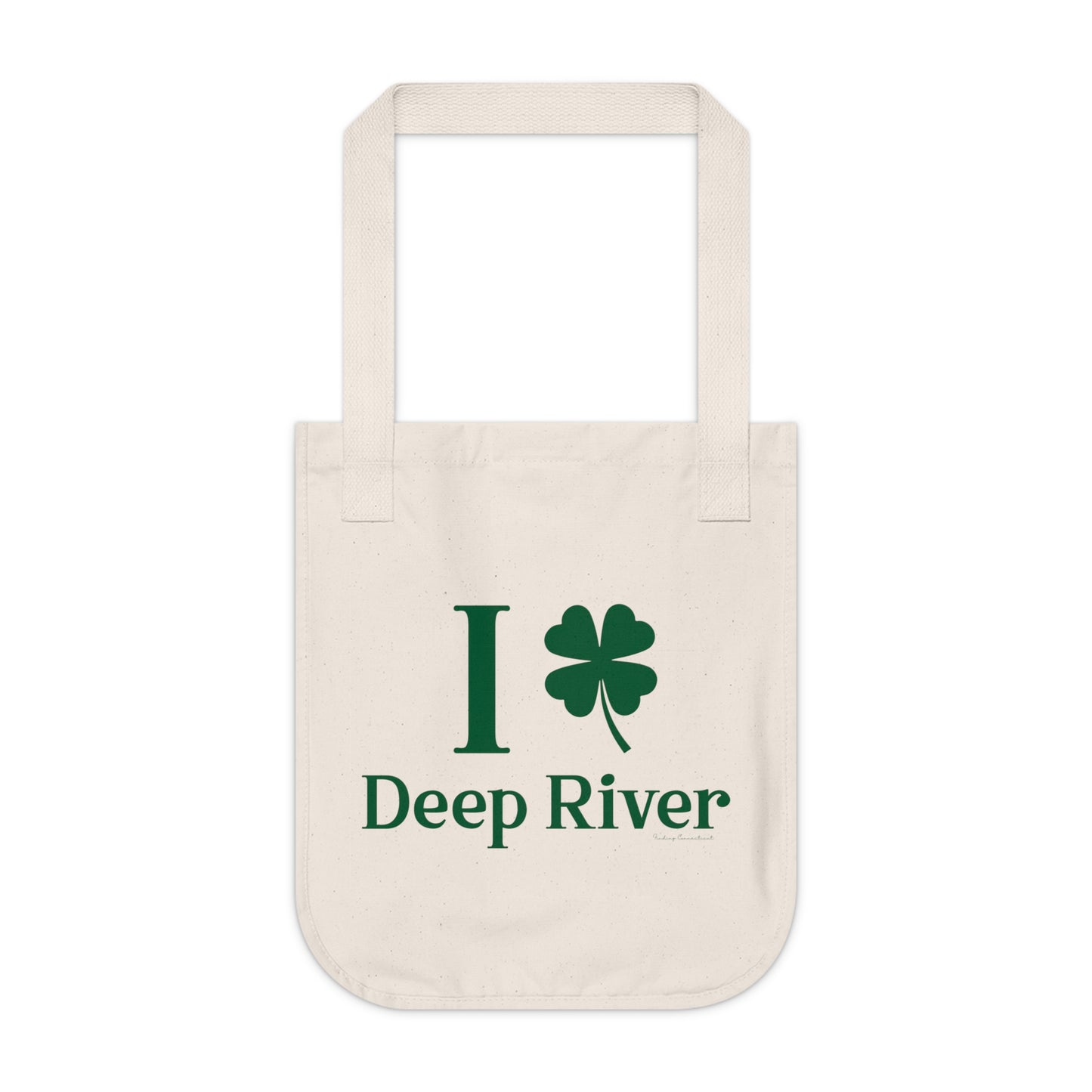 I Clover Deep River Organic Canvas Tote Bag