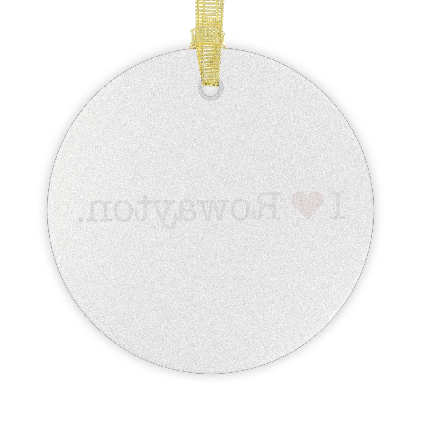 I Heart Rowayton. Glass Ornaments