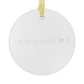 I Heart Rowayton. Glass Ornaments