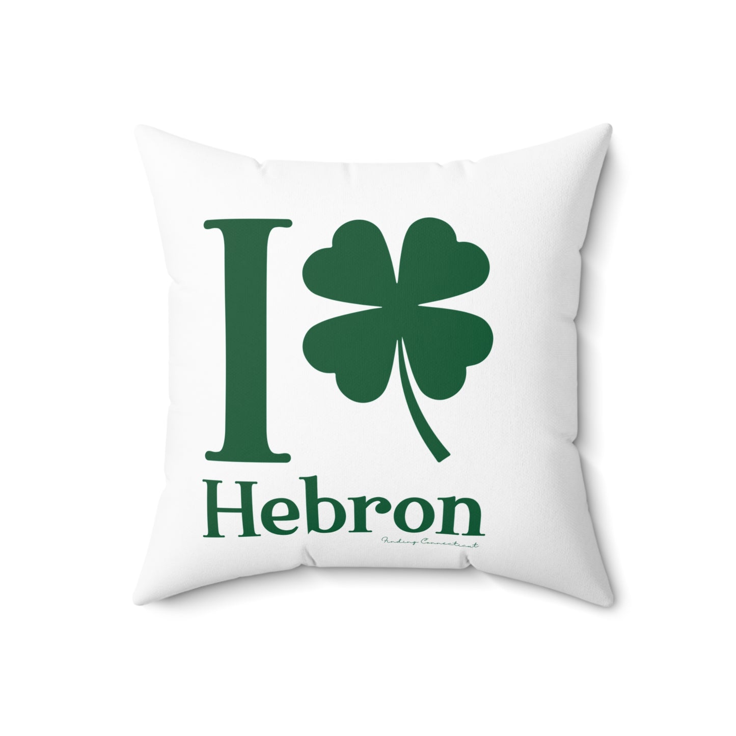 I Clover Hebron Spun Polyester Square Pillow