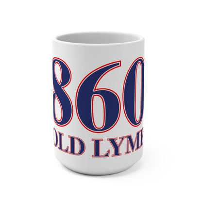 860 Old Lyme Red, White & Blue Mug 15oz