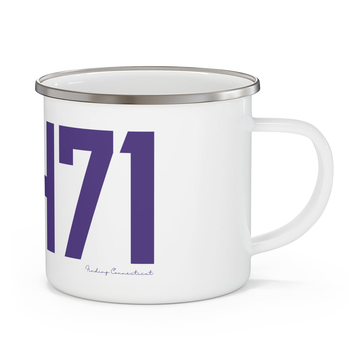 06471 North Branford Connecticut Zip Code Enamel Camping Mug