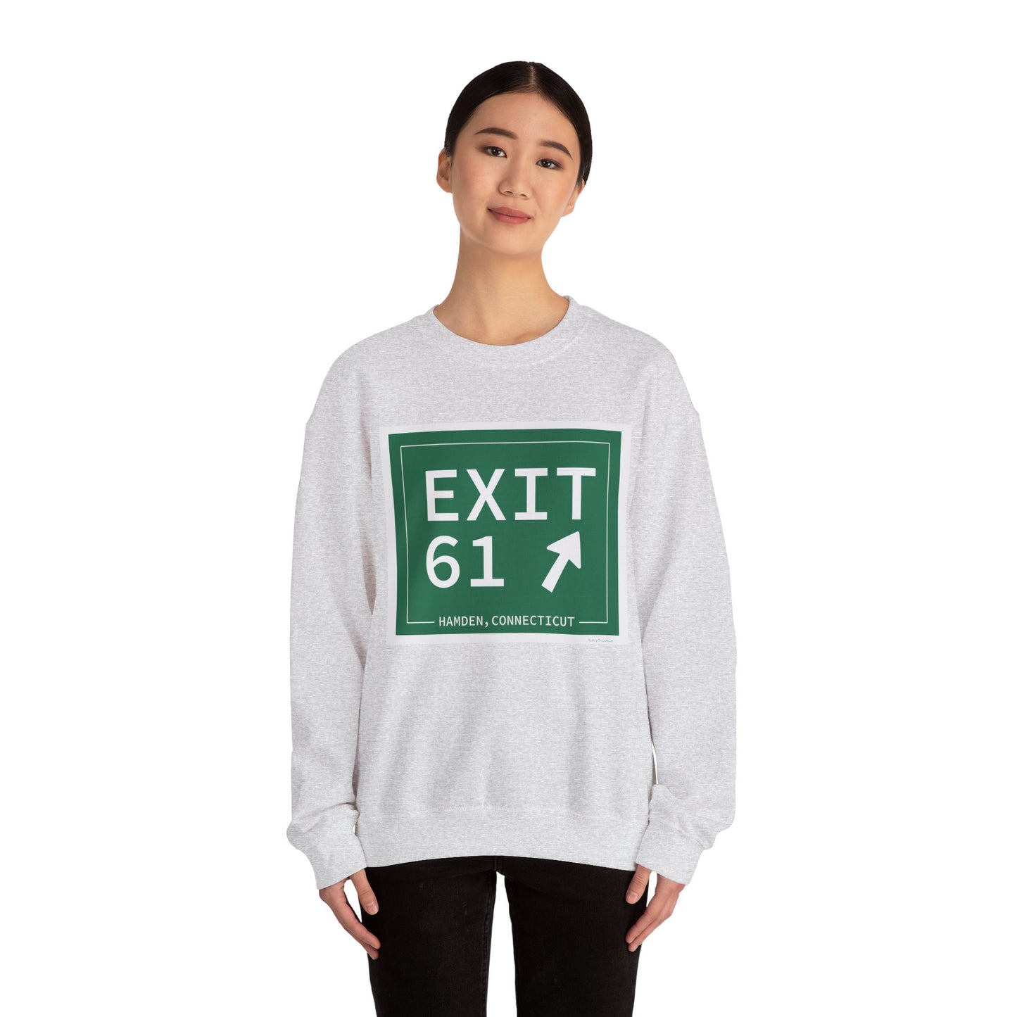 Vintage Exit 61 WCP Sign Unisex Heavy Blend™ Crewneck Sweatshirt