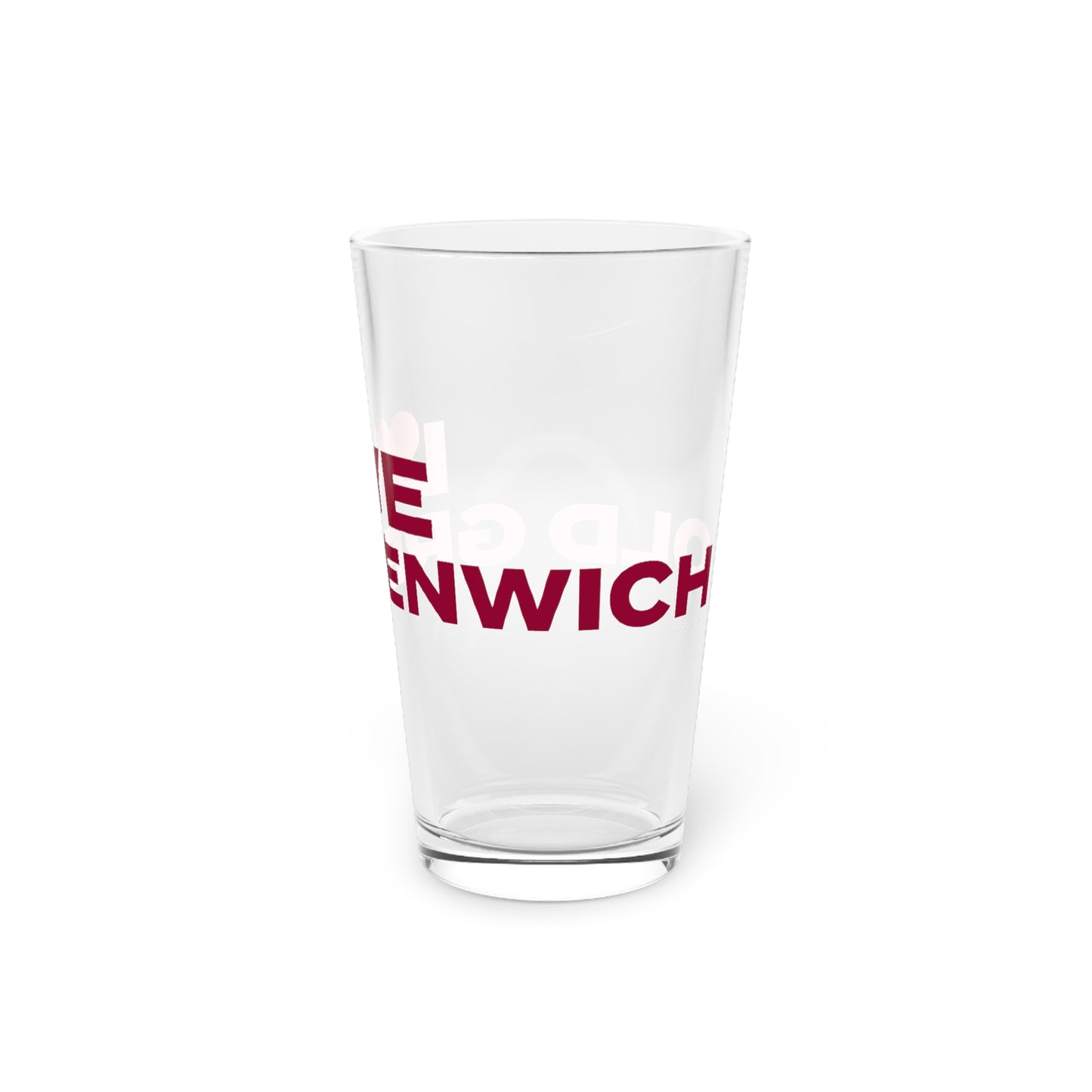 Love Old Greenwich  Pint Glass, 16oz