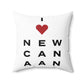 New Canaan Vision Spun Polyester Square Pillow