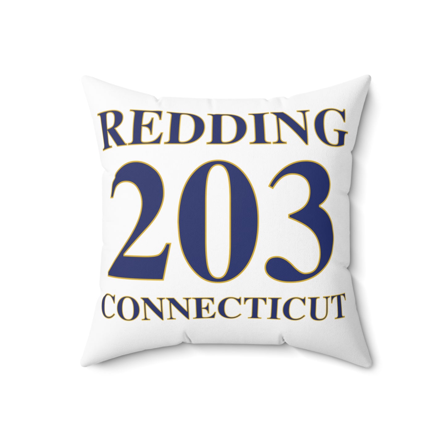 Redding 203 Connecticut  Spun Polyester Square Pillow