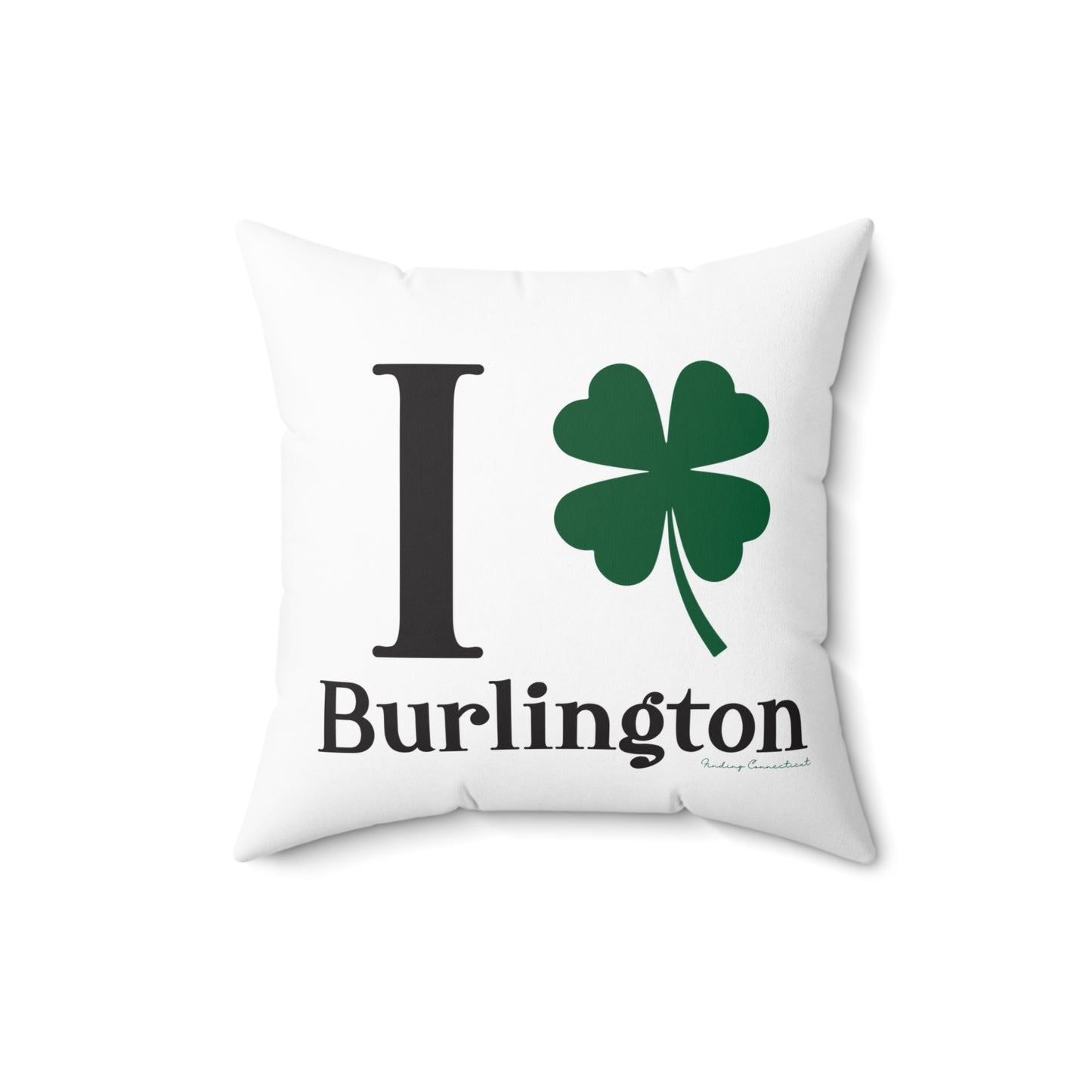 I Clover Burlington Spun Polyester Square Pillow