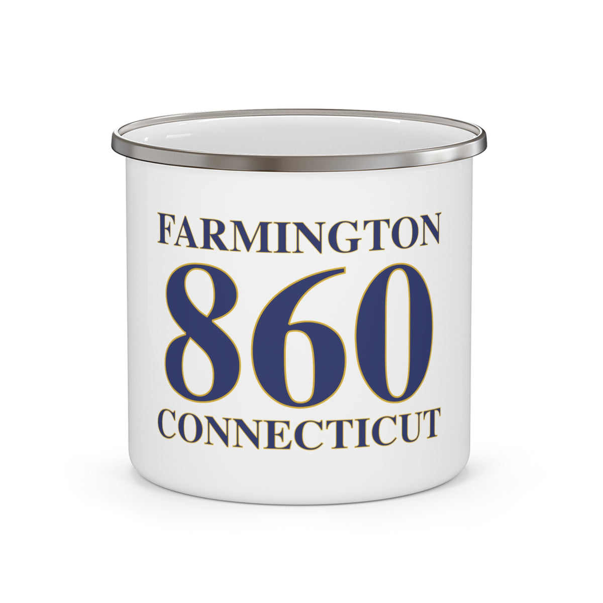 Farmington 860 Connecticut Enamel Camping Mug