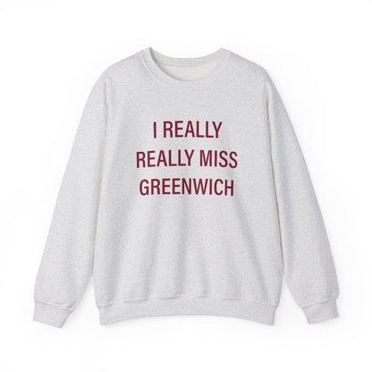 I Really Really Miss Greenwich Unisex Heavy Blend™ Crewneck Sweatshirt
