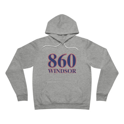 860 Windsor Red White & Blue Unisex Sponge Fleece Pullover Hoodie