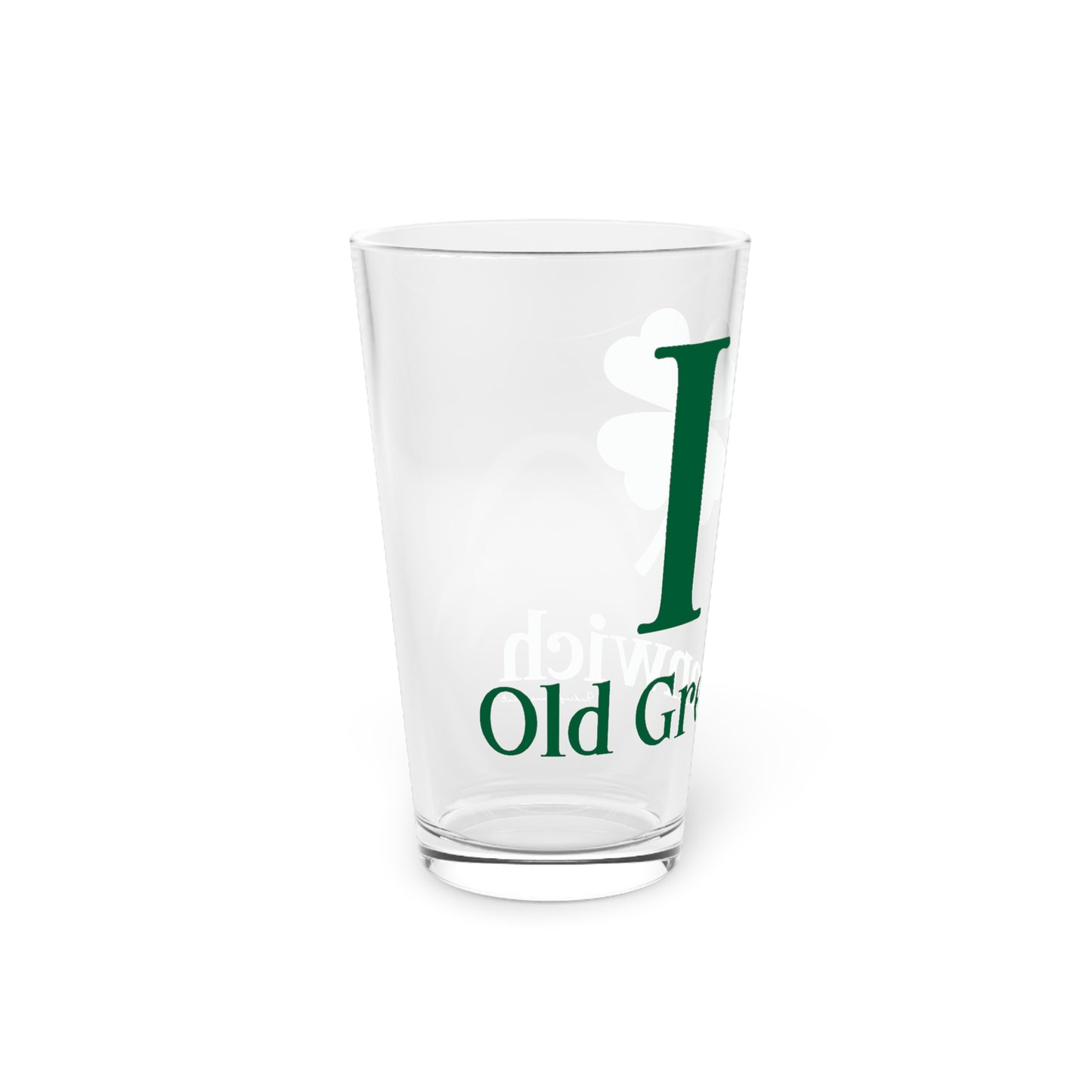 I Clover Old Greenwich Pint Glass, 16oz