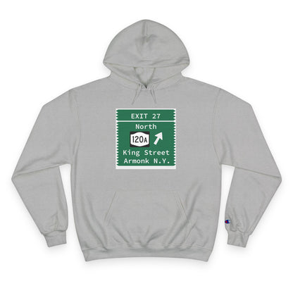 Vintage Merritt Parkway Exit 27 Sign Champion Hoodie