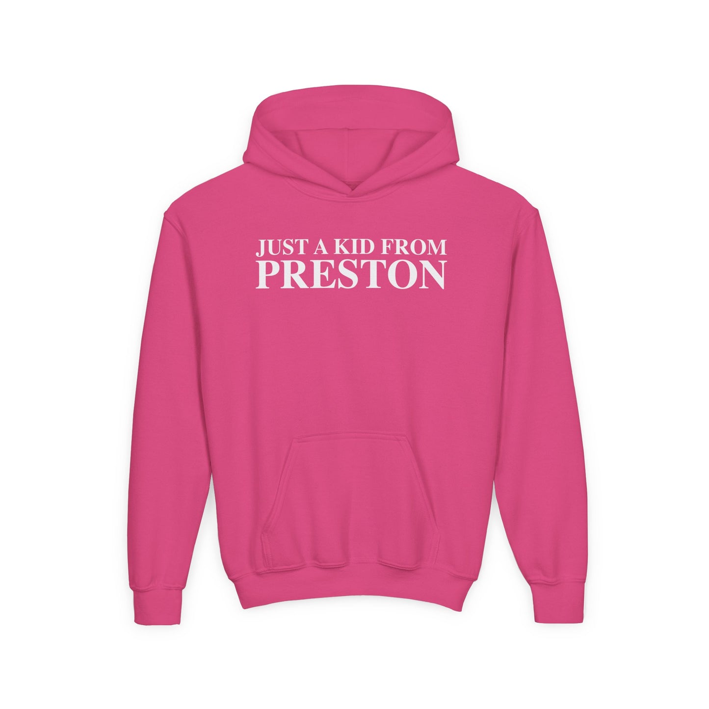 Just a kid from Preston Youth Heavy Blend Hooded Sweatshirt