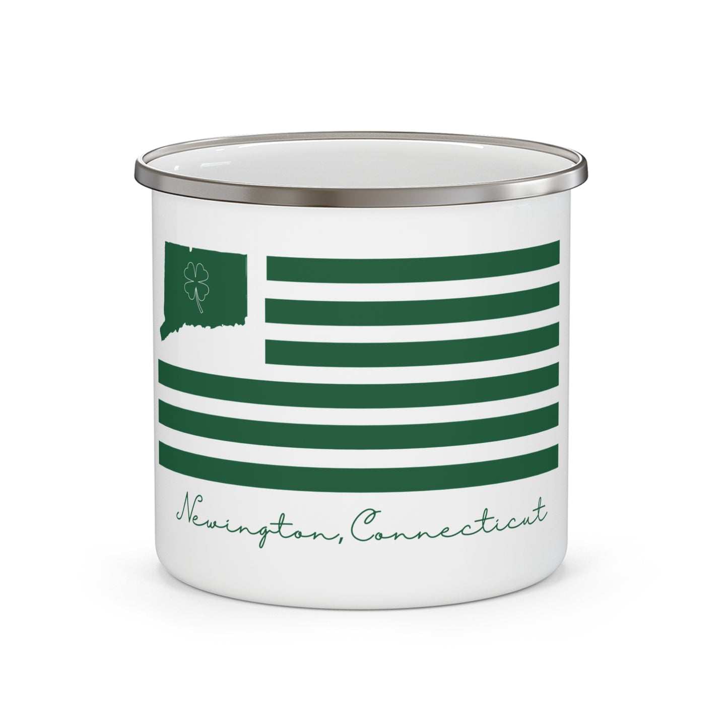Newington Connecticut St. Patrick’s Day Flag Enamel Camping Mug