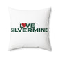 Love Silvermine Spun Polyester Square Pillow