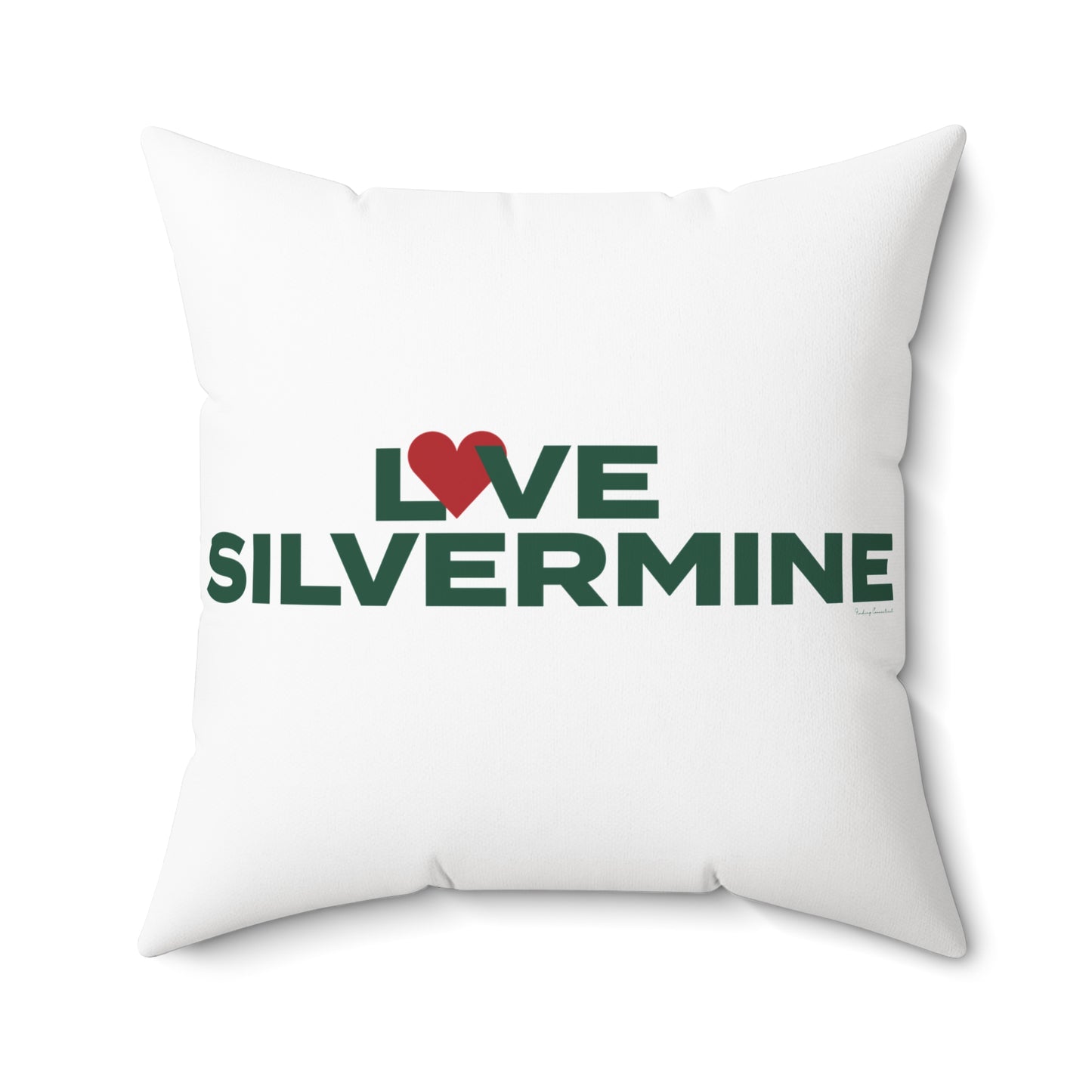 Love Silvermine Spun Polyester Square Pillow