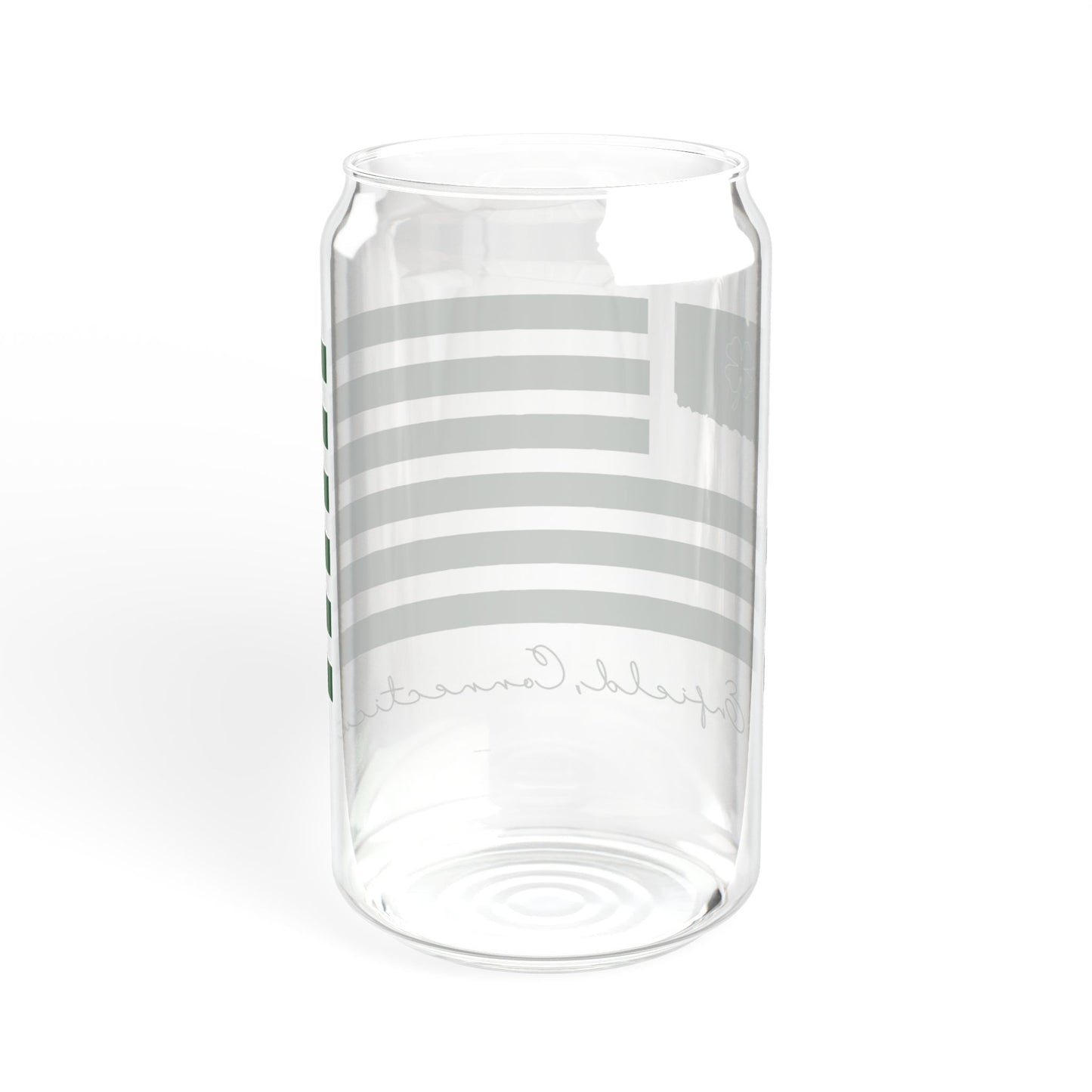 Enfield Connecticut St. Patrick’s Day Flag Sipper Glass, 16oz