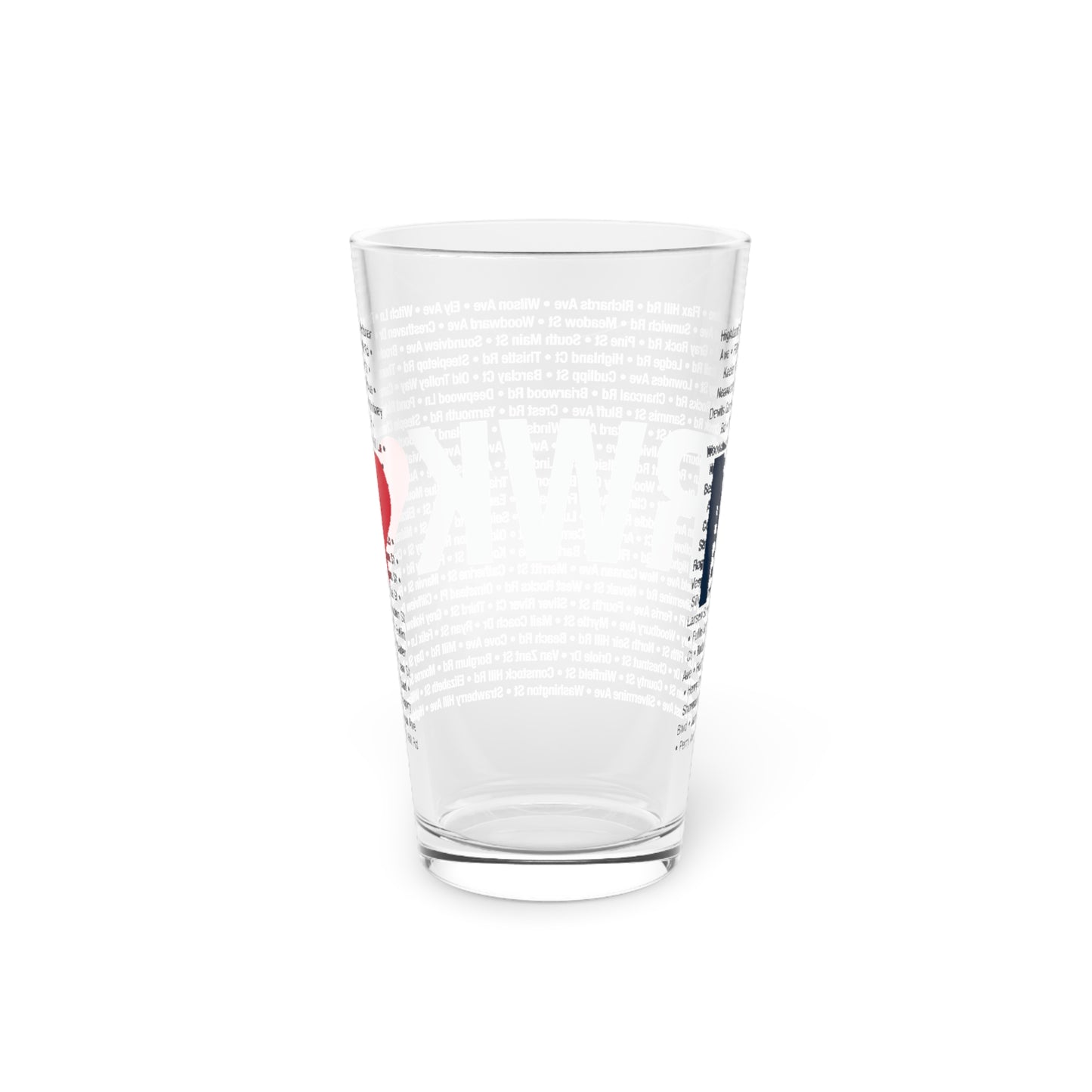 Norwalk Love Pint Glass, 16oz