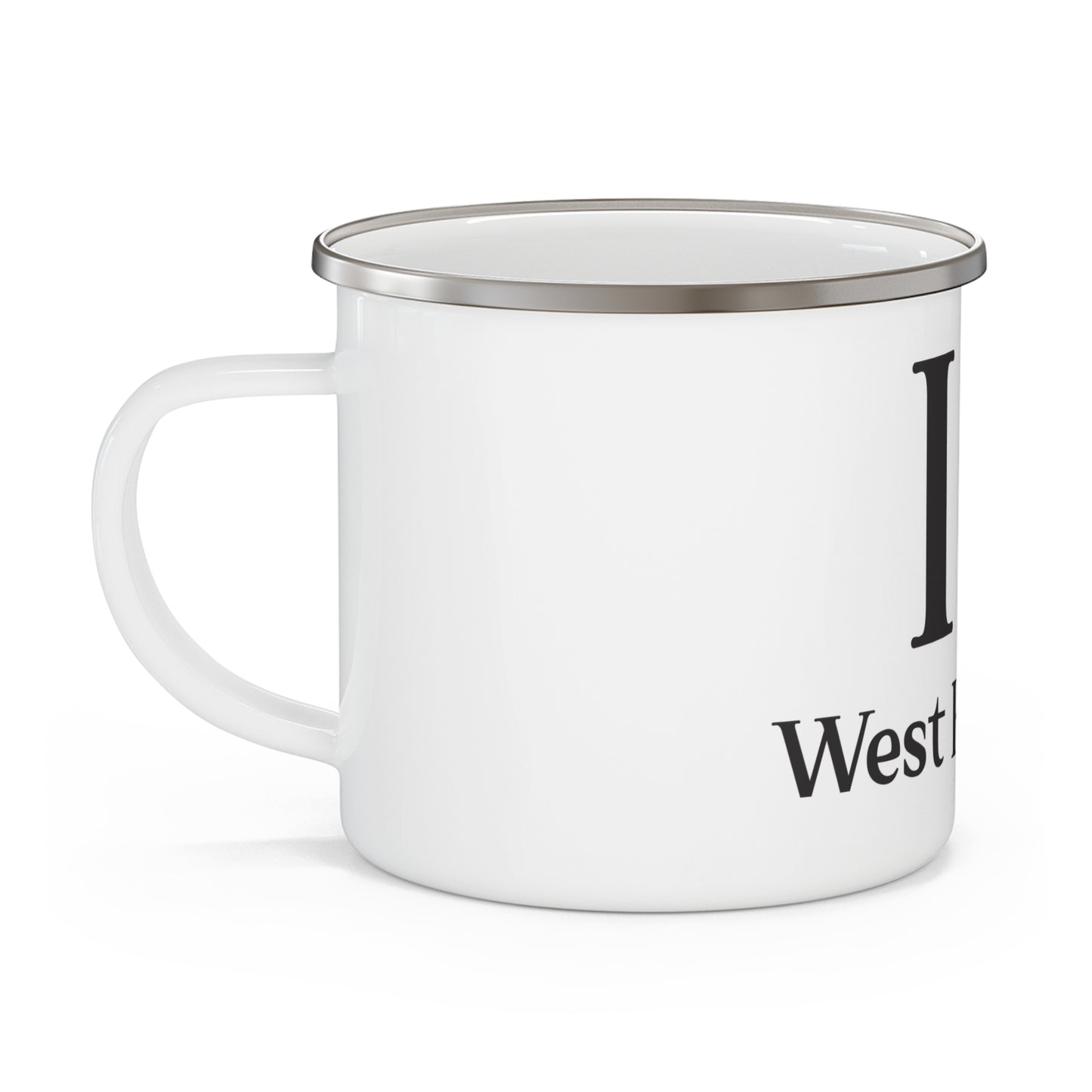 I Clover West Hartford Enamel Camping Mug