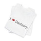 I Heart Danbury. Unisex Jersey Short Sleeve T-Shirt