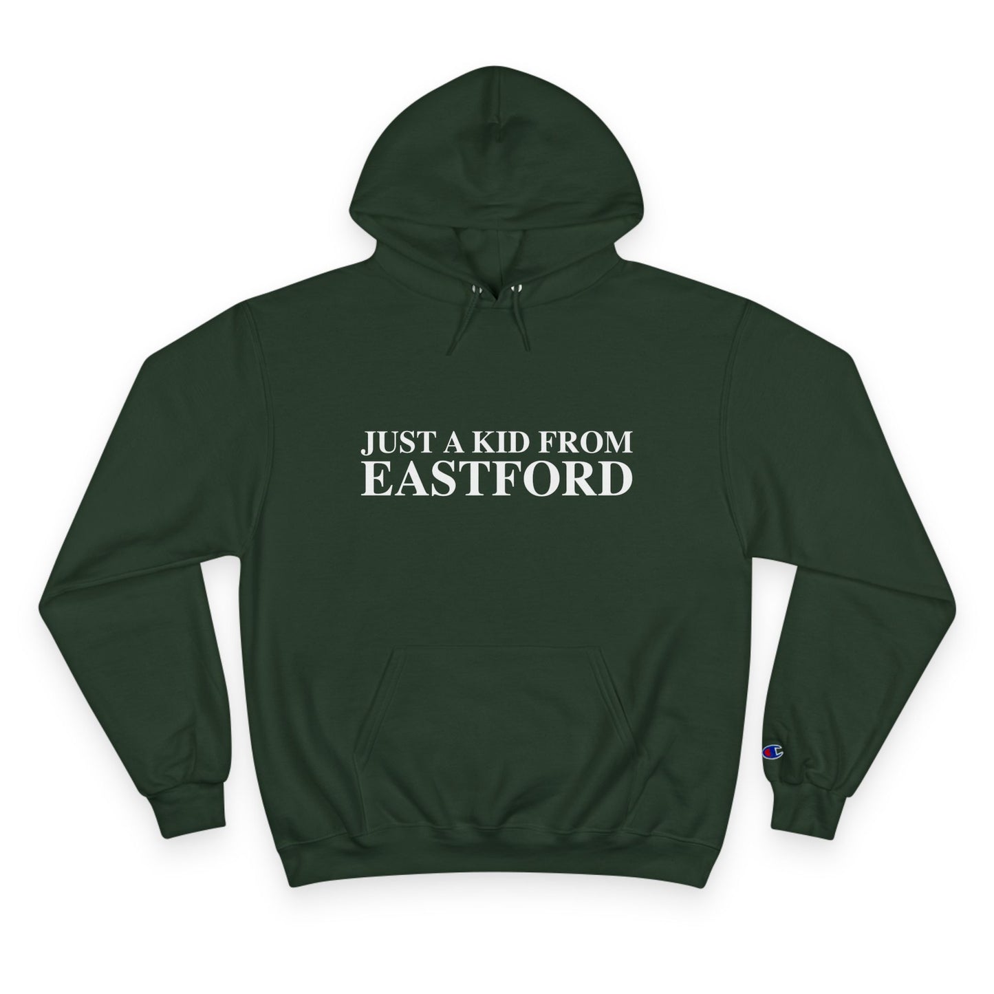 Just a kid from Eastford Champion Hoodie