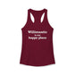 Willimantic is My Happy Place Women's Ideal Racerback Tank Top