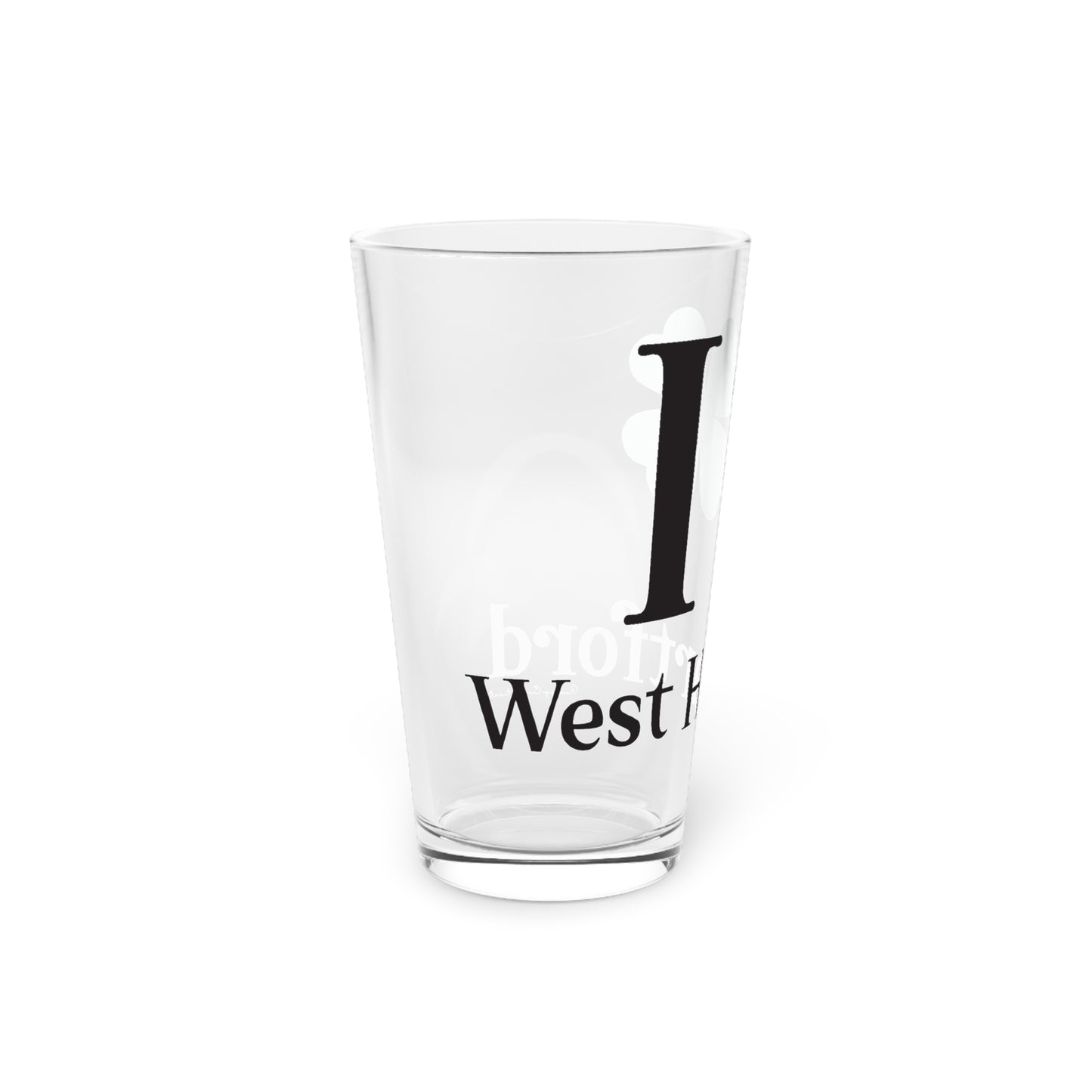 I Clover West Hartford Pint Glass, 16oz
