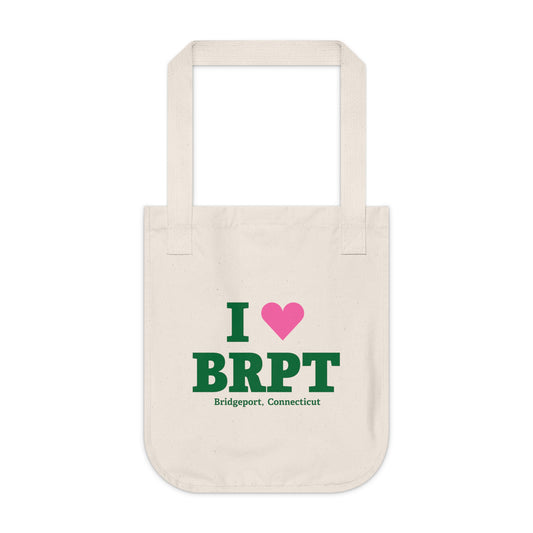 I Heart BRPT Organic Canvas Tote Bag