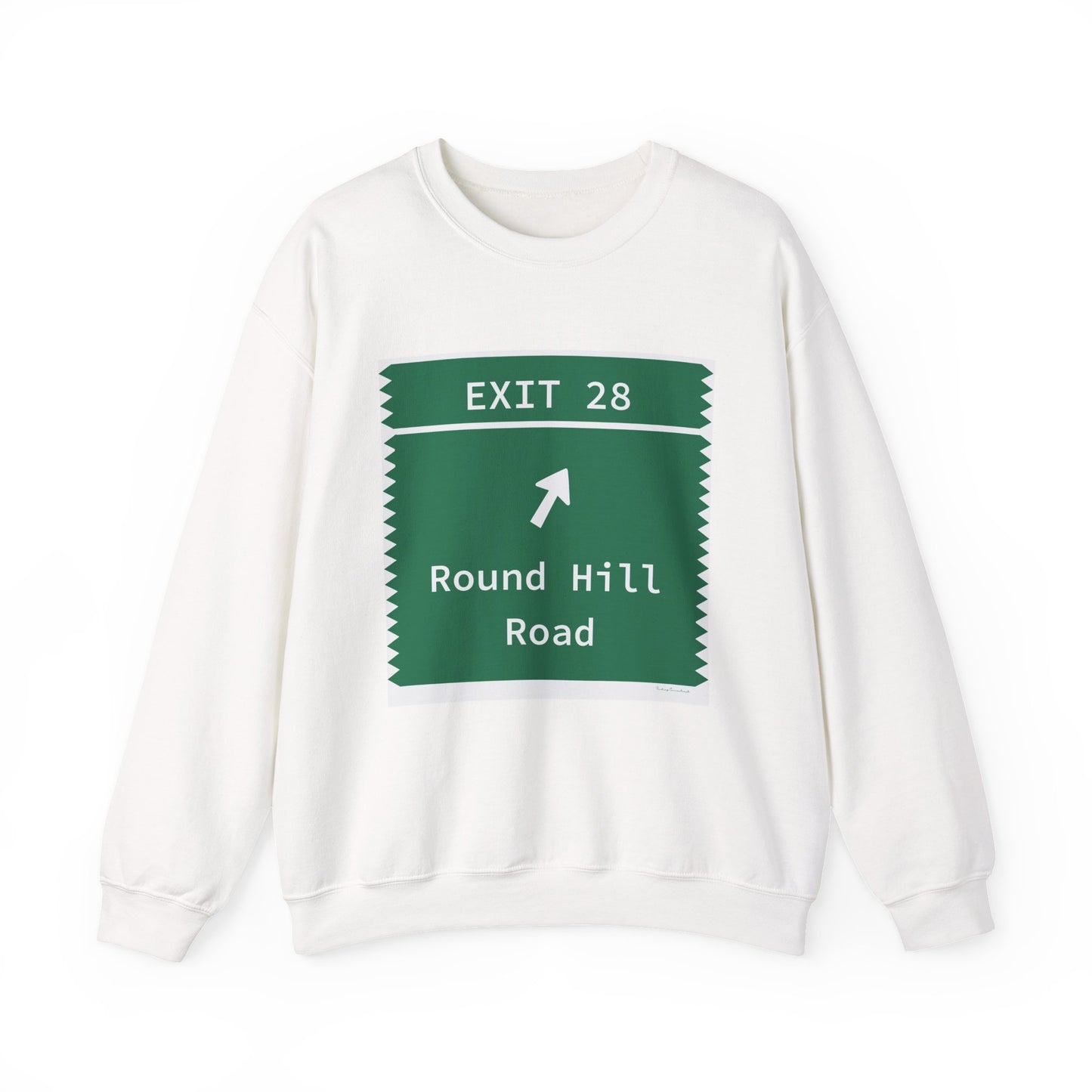 Vintage Merritt Parkway Exit 28 Sign Unisex Heavy Blend™ Crewneck Sweatshirt