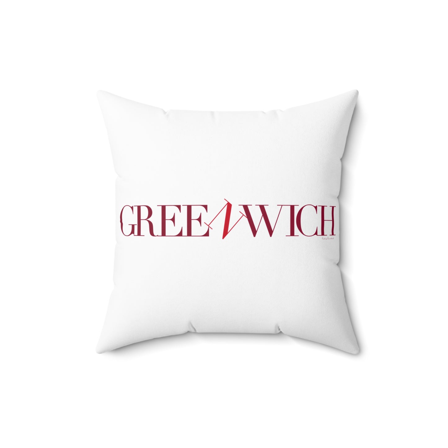 41 Tilt Greenwich Spun Polyester Square Pillow