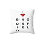 Brookfield Vision Spun Polyester Square Pillow