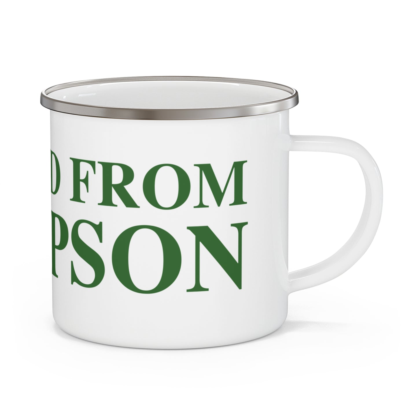 Just a kid from Thompson Enamel Camping Mug