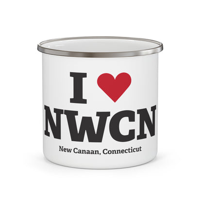 I Heart NWCN Enamel Camping Mug