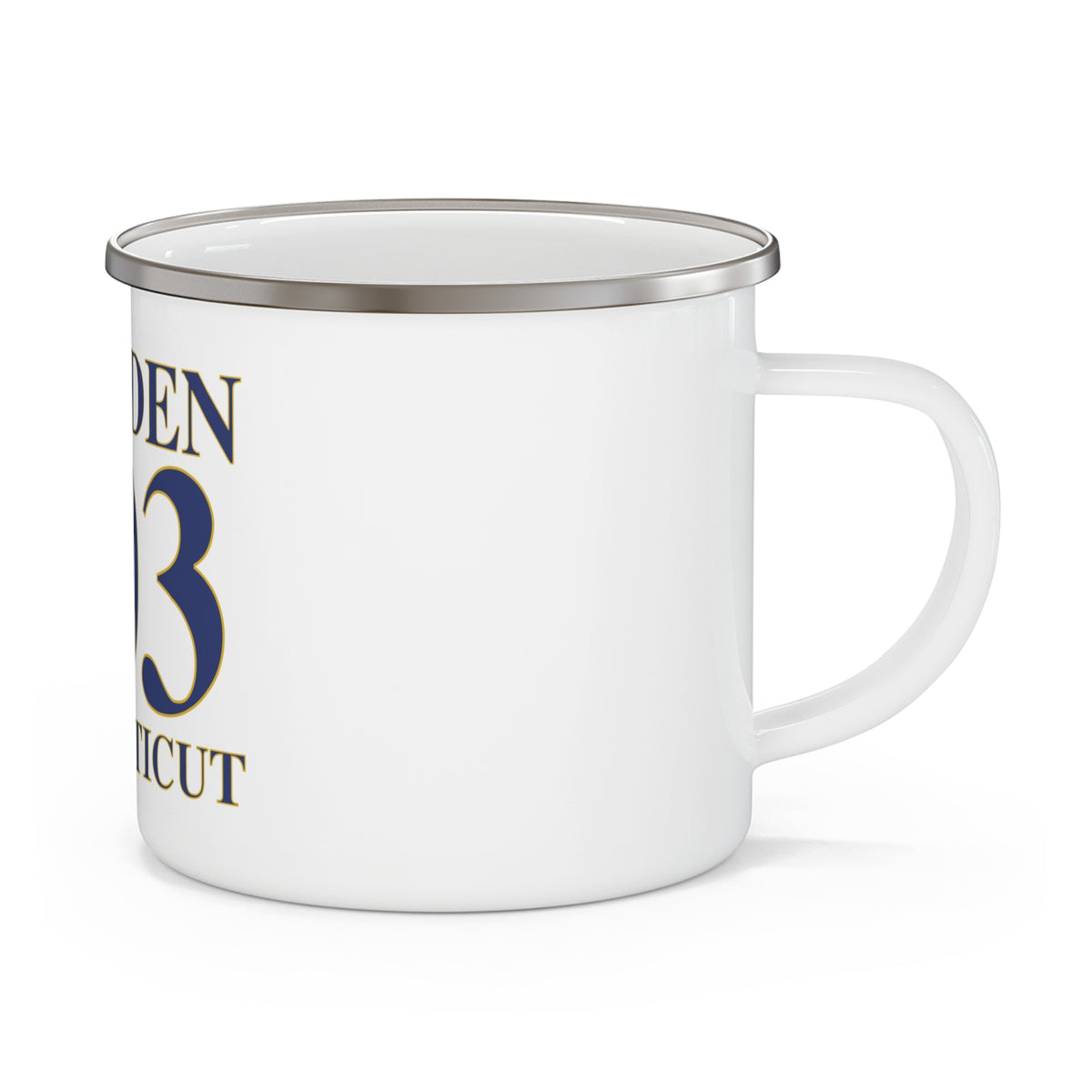 Hamden 203 Connecticut Enamel Camping Mug