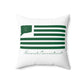 Norwich Connecticut St. Patrick’s Day Flag Spun Polyester Square Pillow