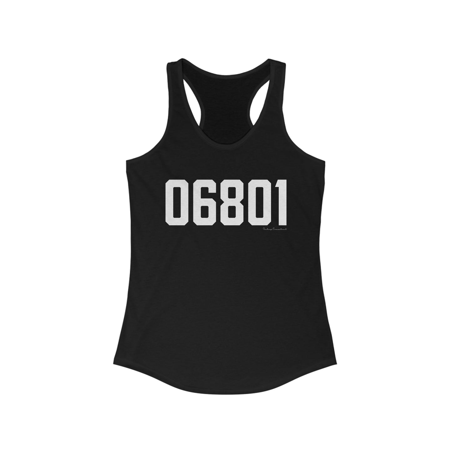 06801 Bethel CT Zip Code Women's Ideal Racerback Tank Top