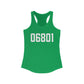 06801 Bethel CT Zip Code Women's Ideal Racerback Tank Top