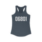 06801 Bethel CT Zip Code Women's Ideal Racerback Tank Top