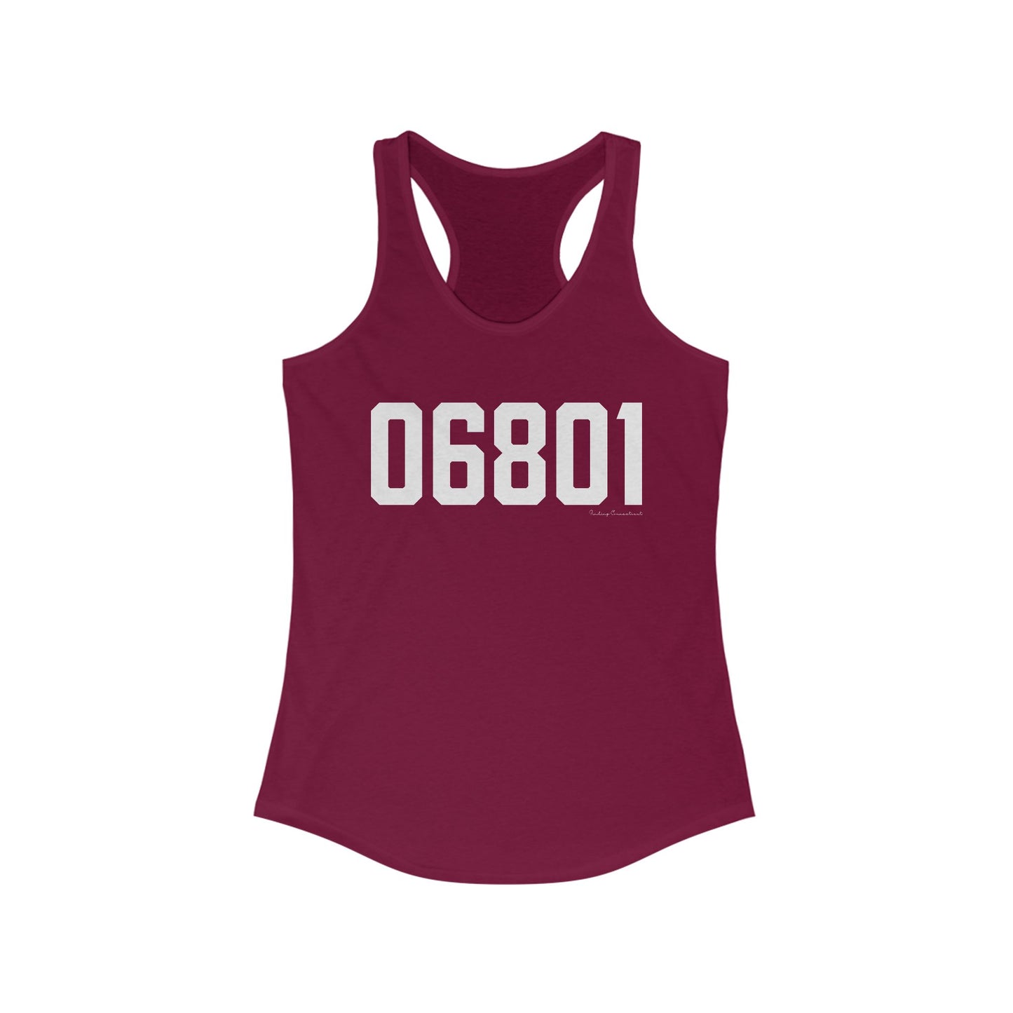 06801 Bethel CT Zip Code Women's Ideal Racerback Tank Top