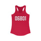 06801 Bethel CT Zip Code Women's Ideal Racerback Tank Top