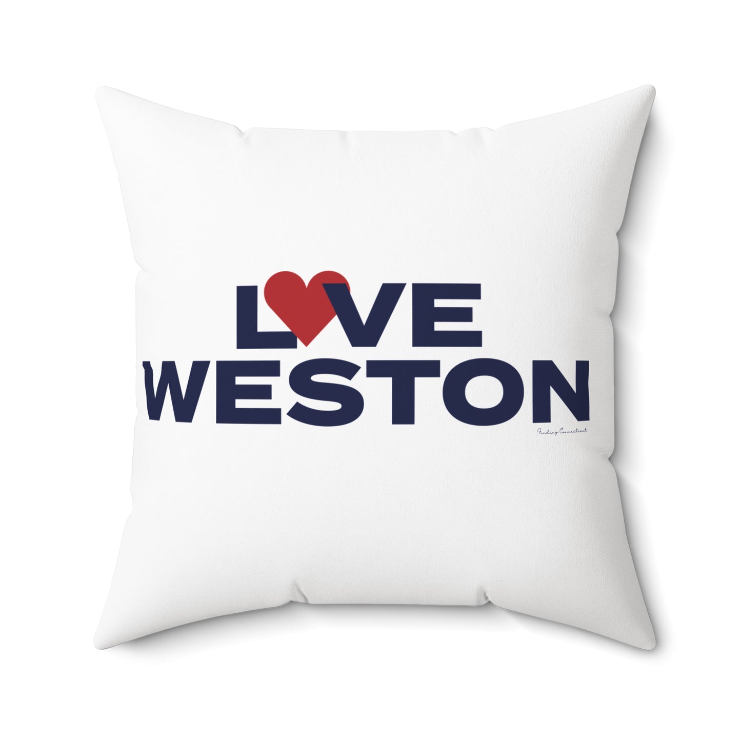 Love Weston Spun Polyester Square Pillow