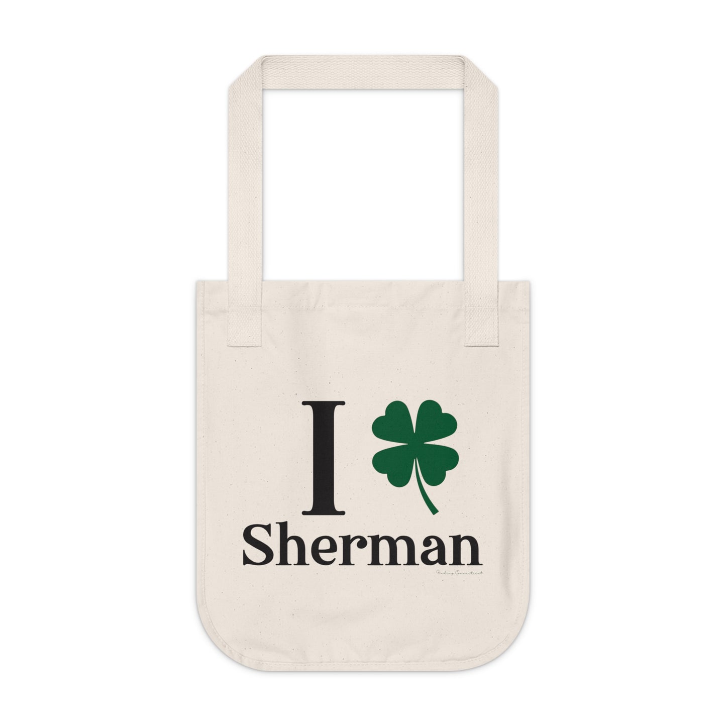 I Clover Sherman Organic Canvas Tote Bag