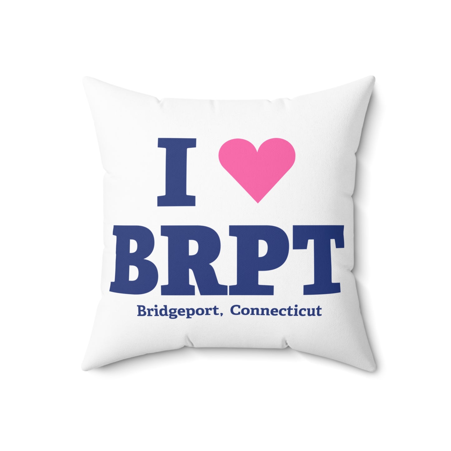 I Heart BRPT Spun Polyester Square Pillow