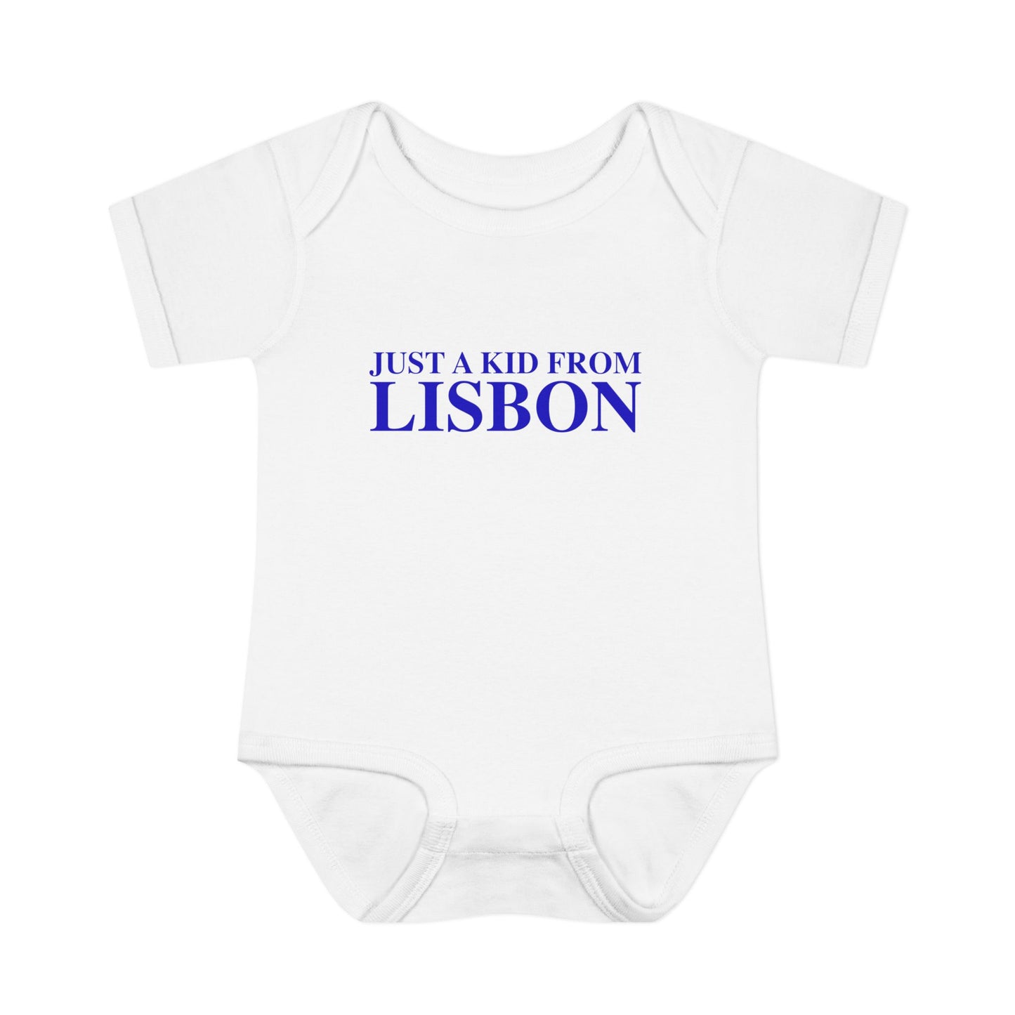 Just a kid from Lisbon Infant Baby Rib Bodysuit