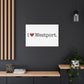 I Heart Westport. Matte Canvas, Stretched, 1.25"