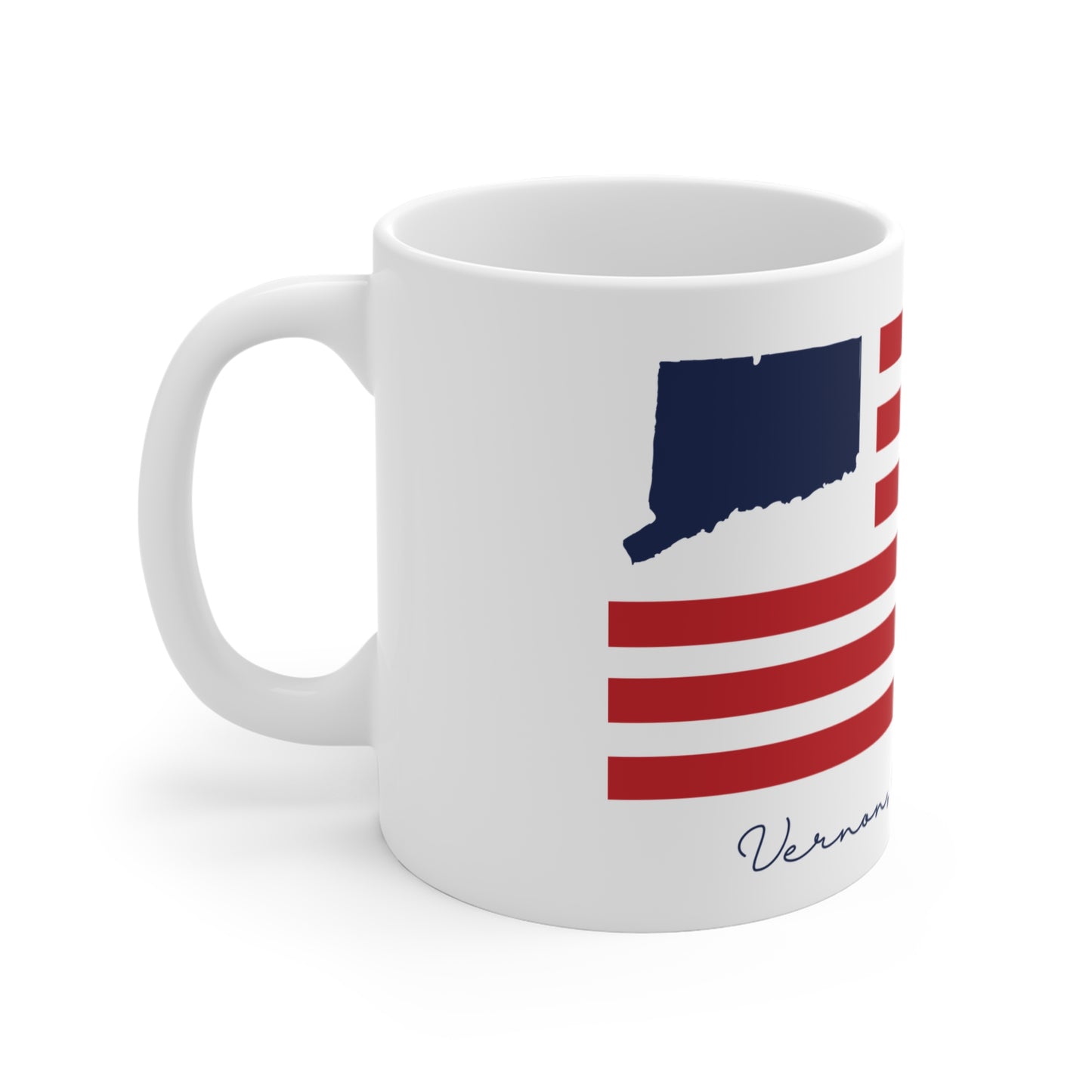 Vernon Connecticut Flag Mug 11oz