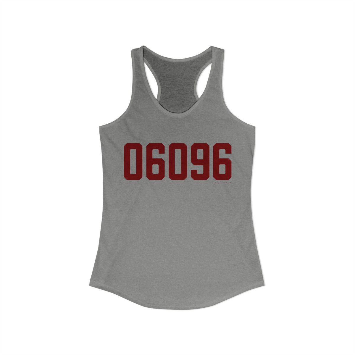 06096 Windsor Locks  Connecticut Zip Code Women's Ideal Racerback Tank Top