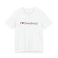 I Heart Cranbury. Unisex Jersey Short Sleeve T-Shirt