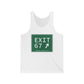 Vintage Exit 67 WCP Sign Unisex Jersey Tank Top
