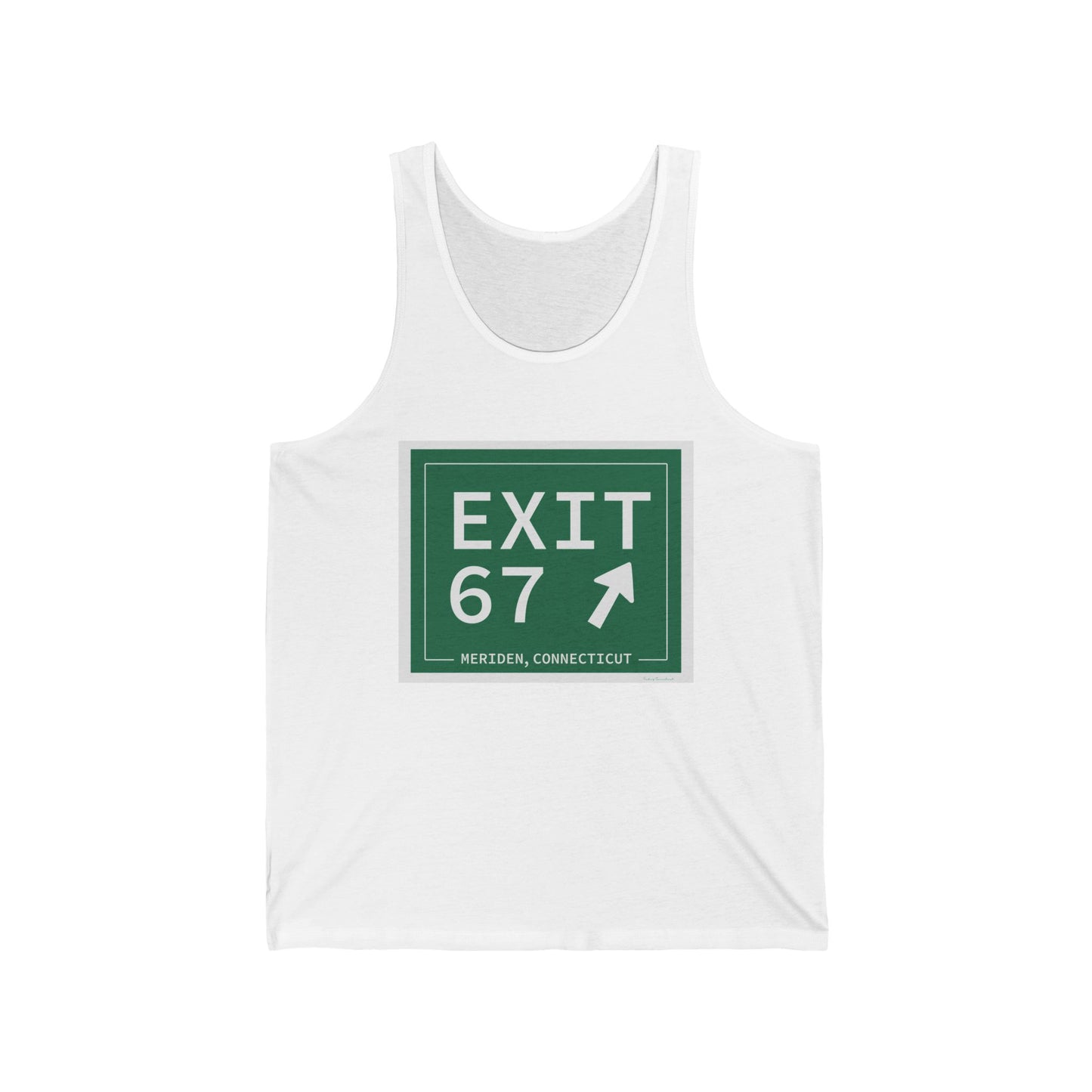 Vintage Exit 67 WCP Sign Unisex Jersey Tank Top